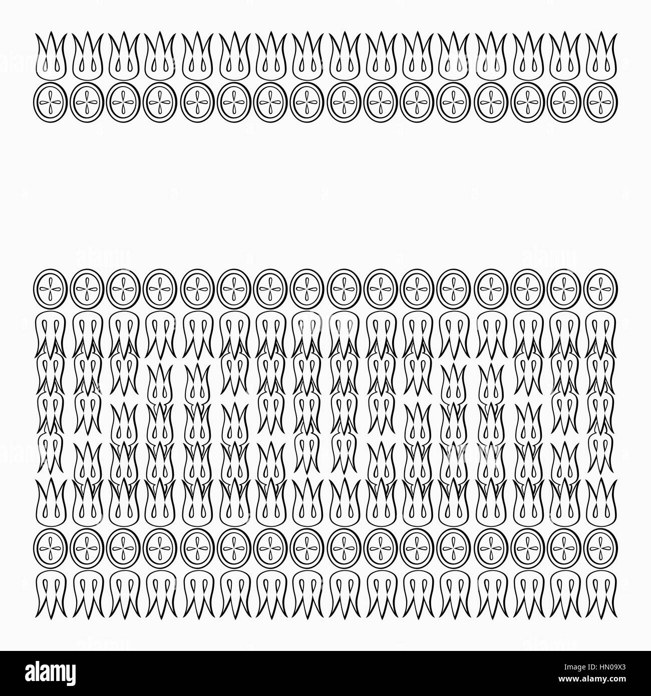 Vector art deco illustrazione del coperchio, di forma quadrata, sia per la stampa e il web Illustrazione Vettoriale