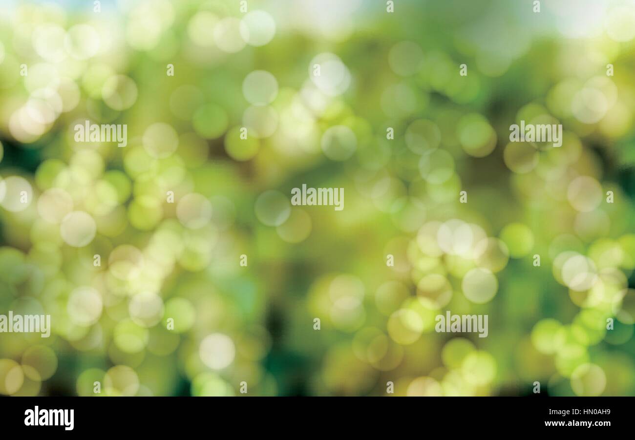Green blur sullo sfondo, 3d illustrazione. possono essere utilizzati come elementi ed effetti Illustrazione Vettoriale