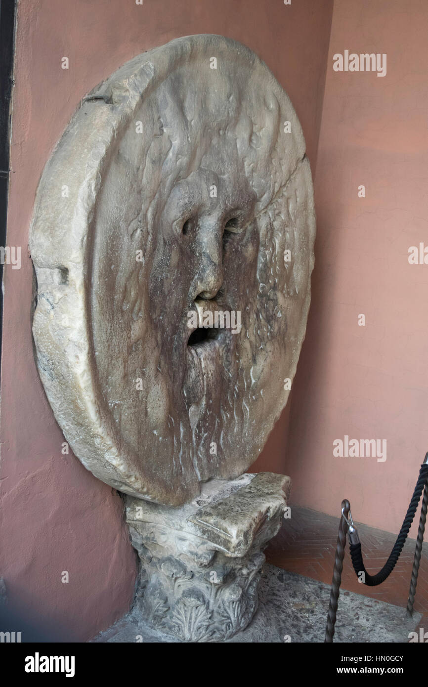 La Bocca della Verità Foto Stock
