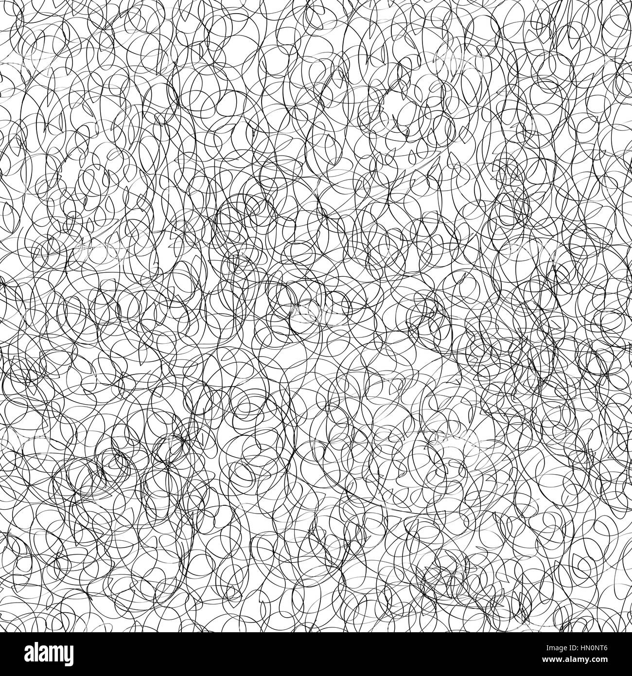 Abstract seamless pattern. scribble linea caotica doodle texture Illustrazione Vettoriale