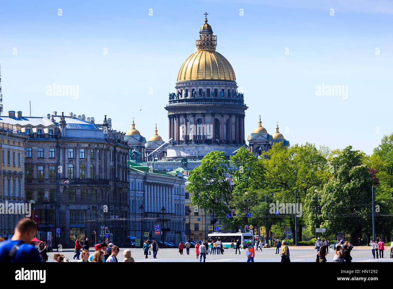 St Isaacs Cathedral, St Petersburg, Russia Foto Stock