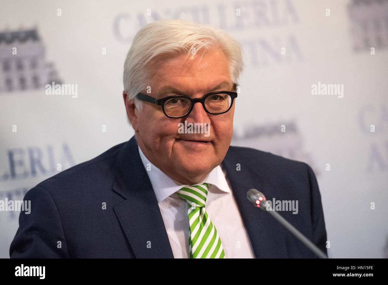 Buenos Aires, Argentina. Giu 2, 2016: il Ministro degli Affari Esteri di Germania Frank-Walter Steinmeier nel corso di un convegno durante la sua visita a Buenos Aires Foto Stock