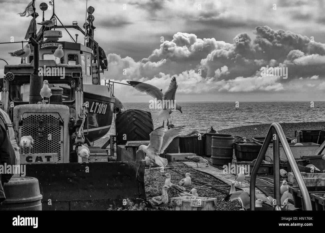 Barca da pesca, Aldeburgh, Inghilterra Foto Stock
