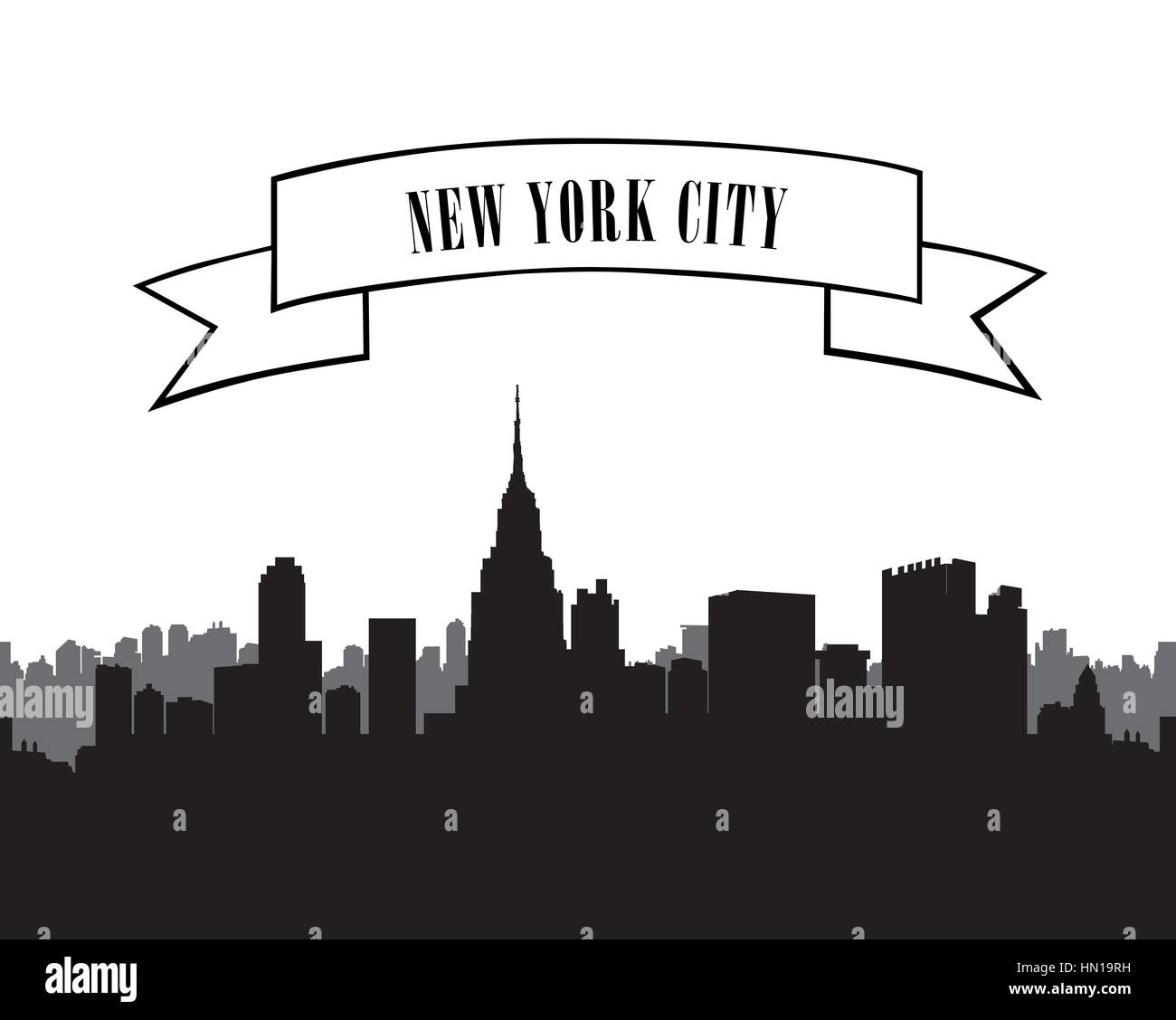 Skyline di new york. vettore usa paesaggio. cityscape con grattacieli. città vettore silhouette set. panorama sullo sfondo della città. lo skyline di confine urbano. Illustrazione Vettoriale