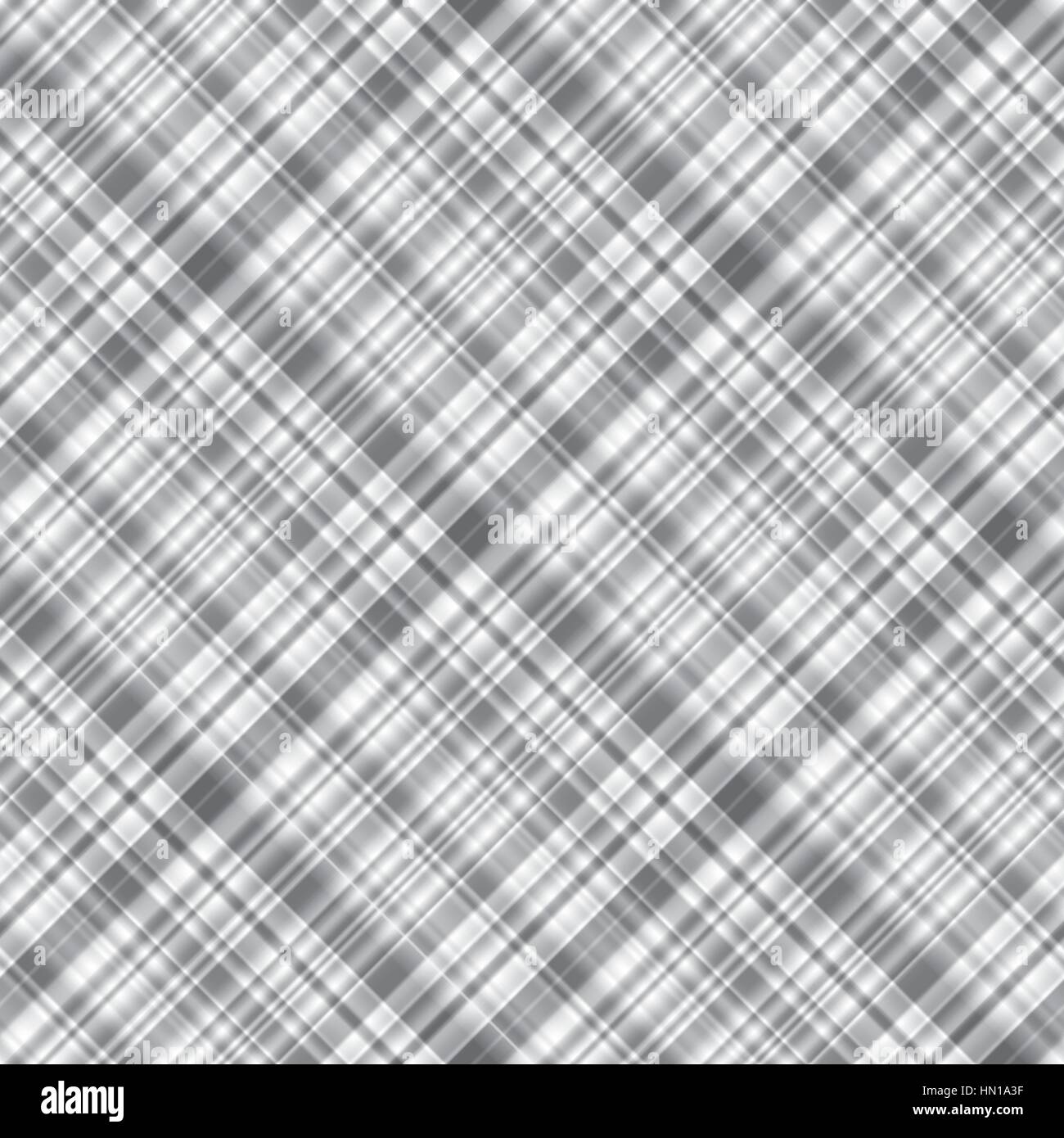 Grigio monocromatica perfetta configurazione a scacchi tartan ornamento diagonale sfondo geometrica Illustrazione Vettoriale