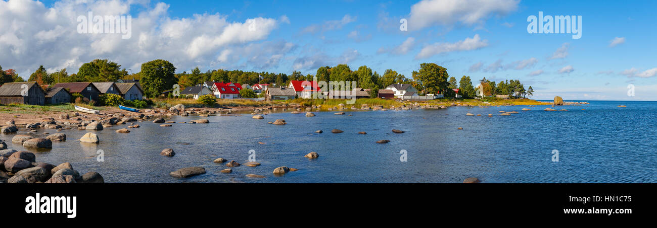 Vista panoramica di Kasmu (Captain's Village), Estonia Foto Stock
