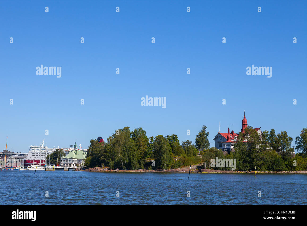 Helsinki. Luoto isola in estate Foto Stock
