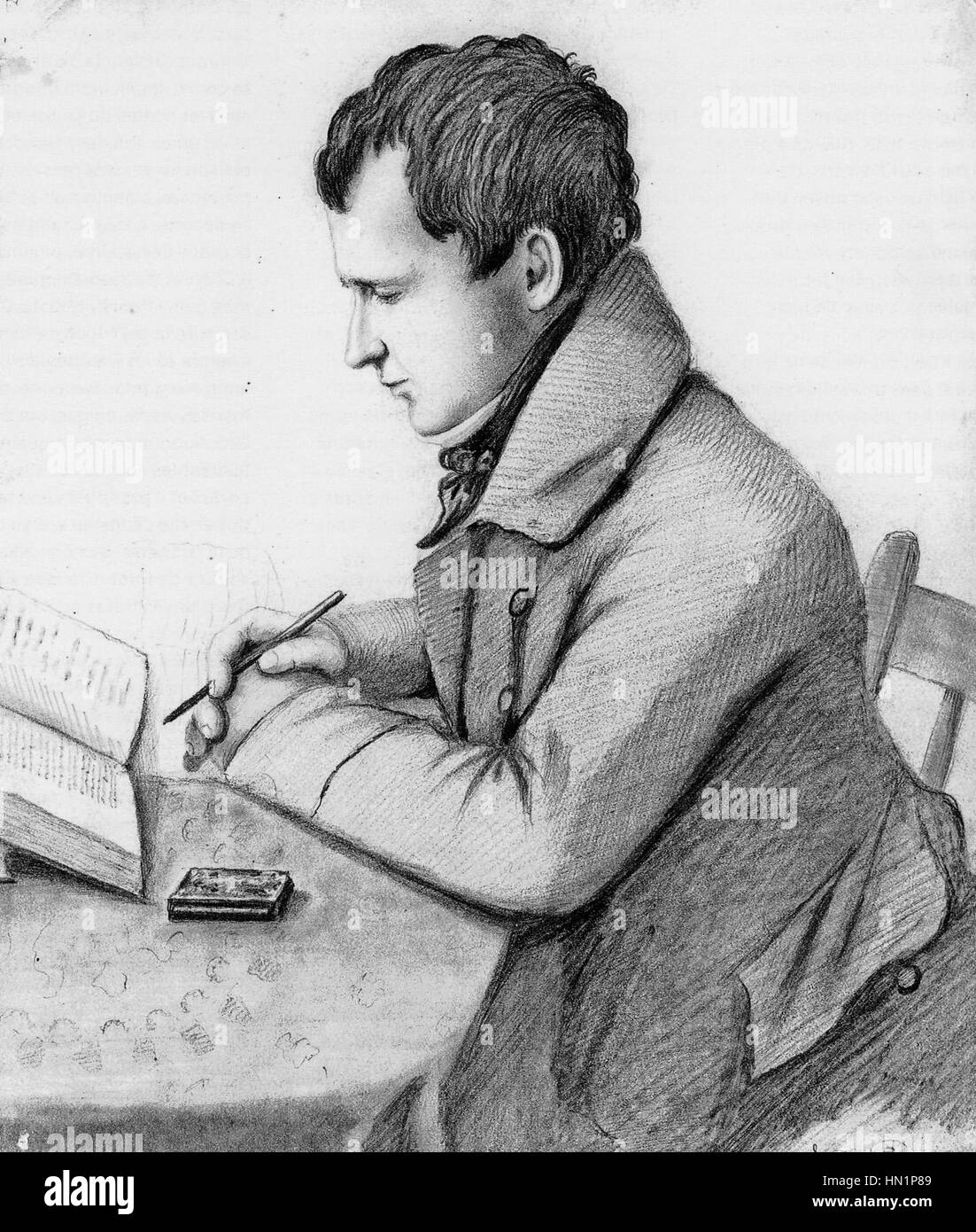 Chevalier de Lorimier fu una figura nella storia del Canada, noto per il suo ruolo nelle ribellioni patriote. Questo ritratto cattura il significato storico delle sue azioni e dei suoi contributi alla storia canadese. Foto Stock