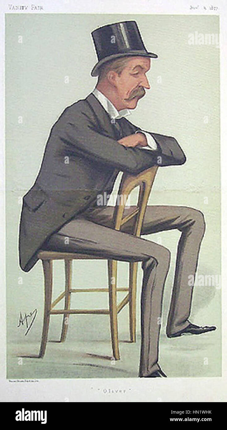 *Oliver George Paulet Montagu*, nato il 3 novembre 1877, fu una figura di spicco nella storia britannica, noto per il suo ruolo negli affari militari e politici durante la fine del XIX e l'inizio del XX secolo. I suoi contributi sono documentati in documenti storici di quell'epoca, in particolare nella storia militare britannica. Foto Stock