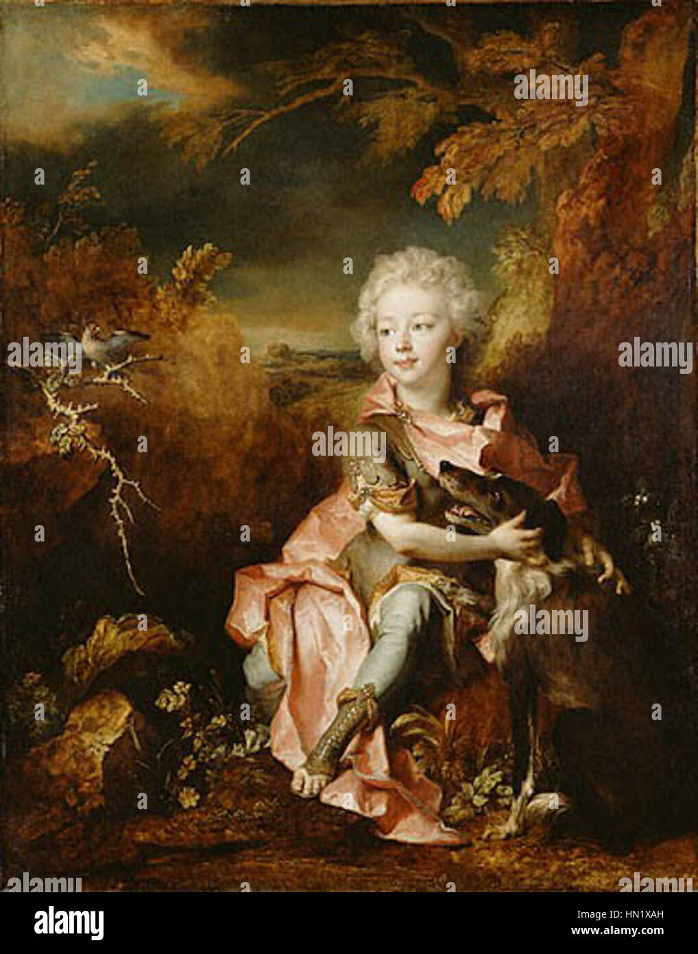 Luigi di Borbone (1707–1712) fu un nobile francese, membro della famiglia Borbone. La sua breve vita e il suo significato storico sono notati nel contesto dei reali francesi durante l'inizio del XVIII secolo. Foto Stock