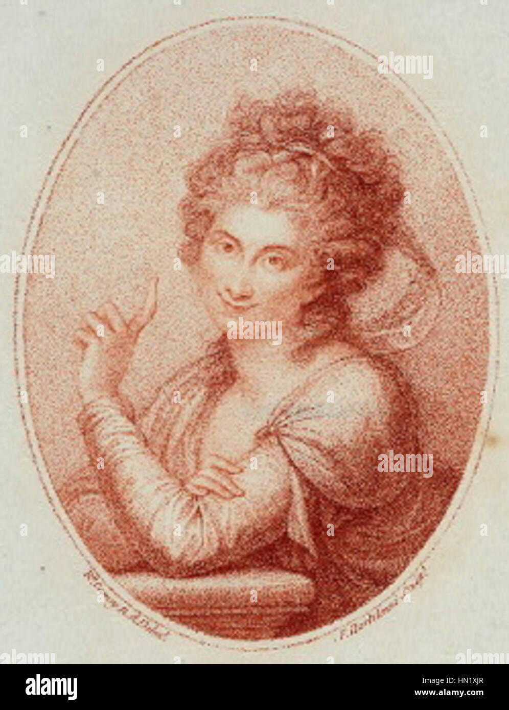 Maddalena Allegranti da Francesco Bartolozzi Foto Stock