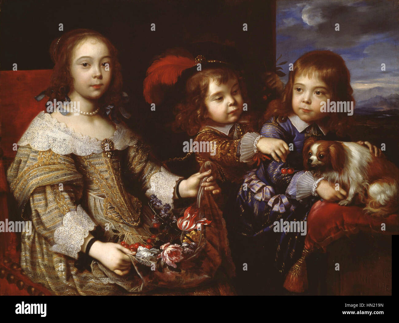 Pierre Mignard - i bambini del Duc de Bouillon, 1647 Foto Stock