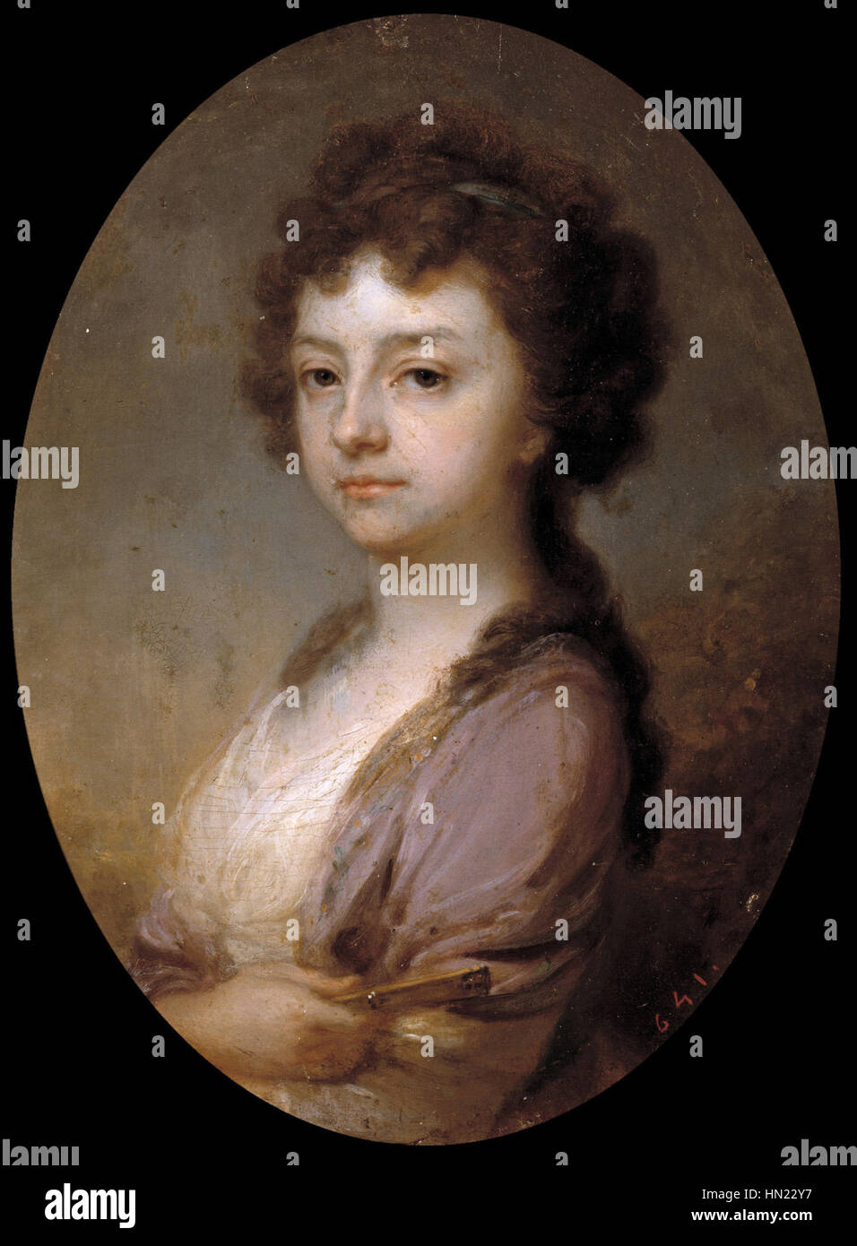 Il pezzo di Nadezhda Ilyin "Lvova (Berezina)" ritrae un evento storico commovente, incentrato sul fiume Berezina durante le guerre napoleoniche. L'opera d'arte simboleggia le difficoltà affrontate dall'esercito russo e la loro ritirata durante la guerra. Foto Stock