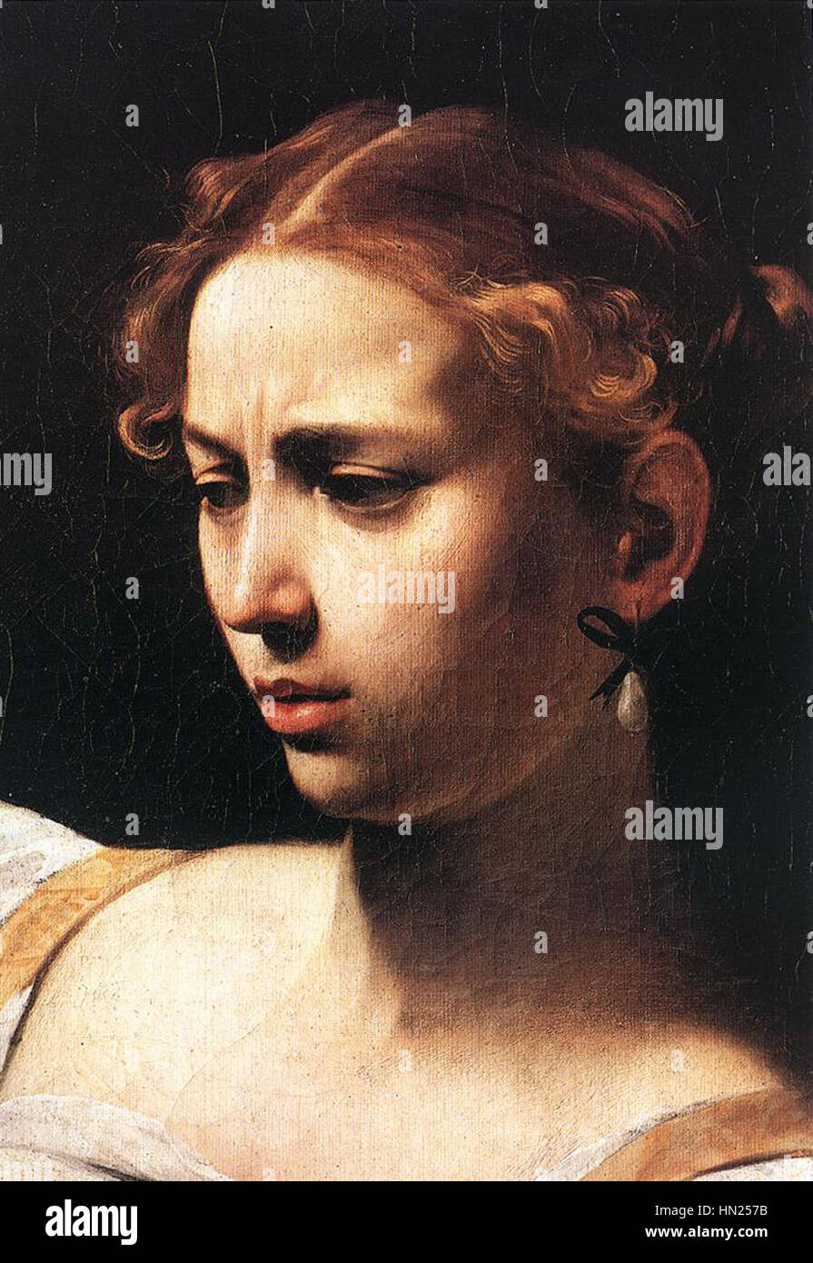 Michelangelo Merisi da Caravaggio - Judith decapitazione Oloferne (dettaglio) - WGA04103 Foto Stock