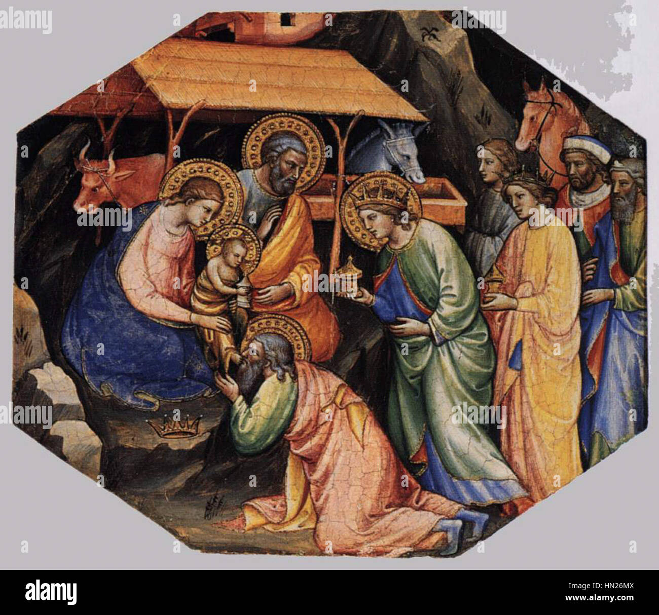 Mariotto di Nardo - Scene della vita di Cristo (3) - WGA14091 Foto Stock