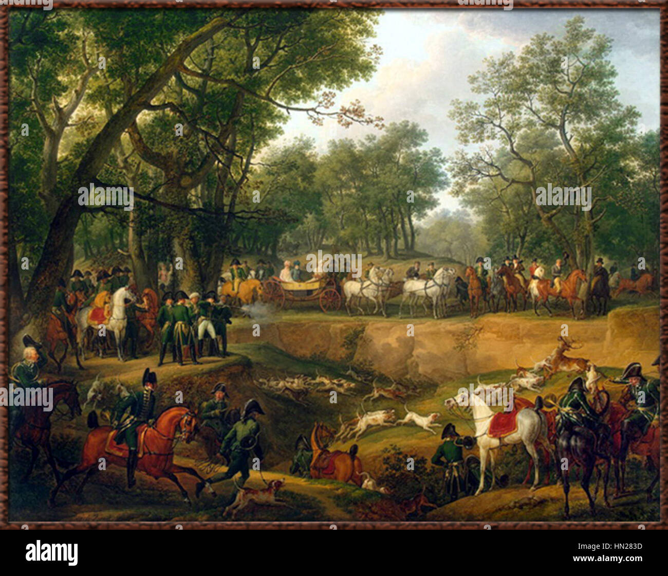 Napoleon-Hunt-Compiegne Carle-Vernet-1811 Foto Stock