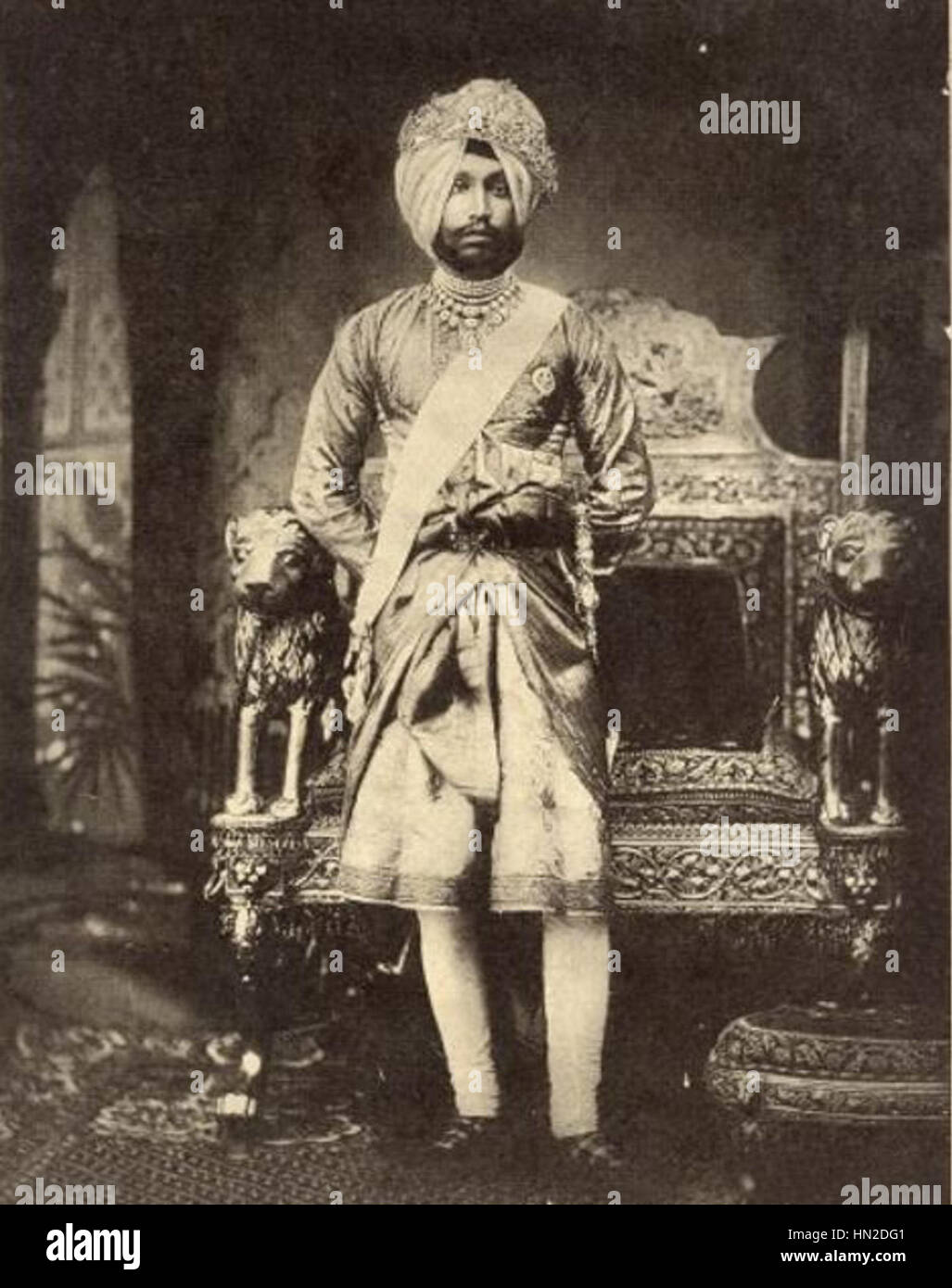 Maharaja Maharaja Rajendra Singh Bahadur Foto Stock