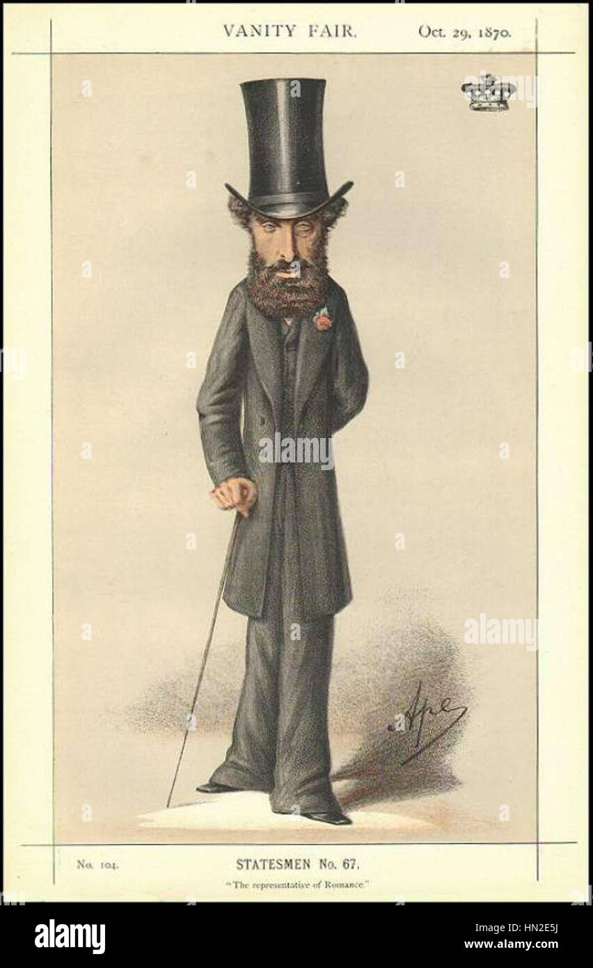 Edward Bulwer-Lytton Vanity Fair 29 Ottobre 1870 Foto Stock