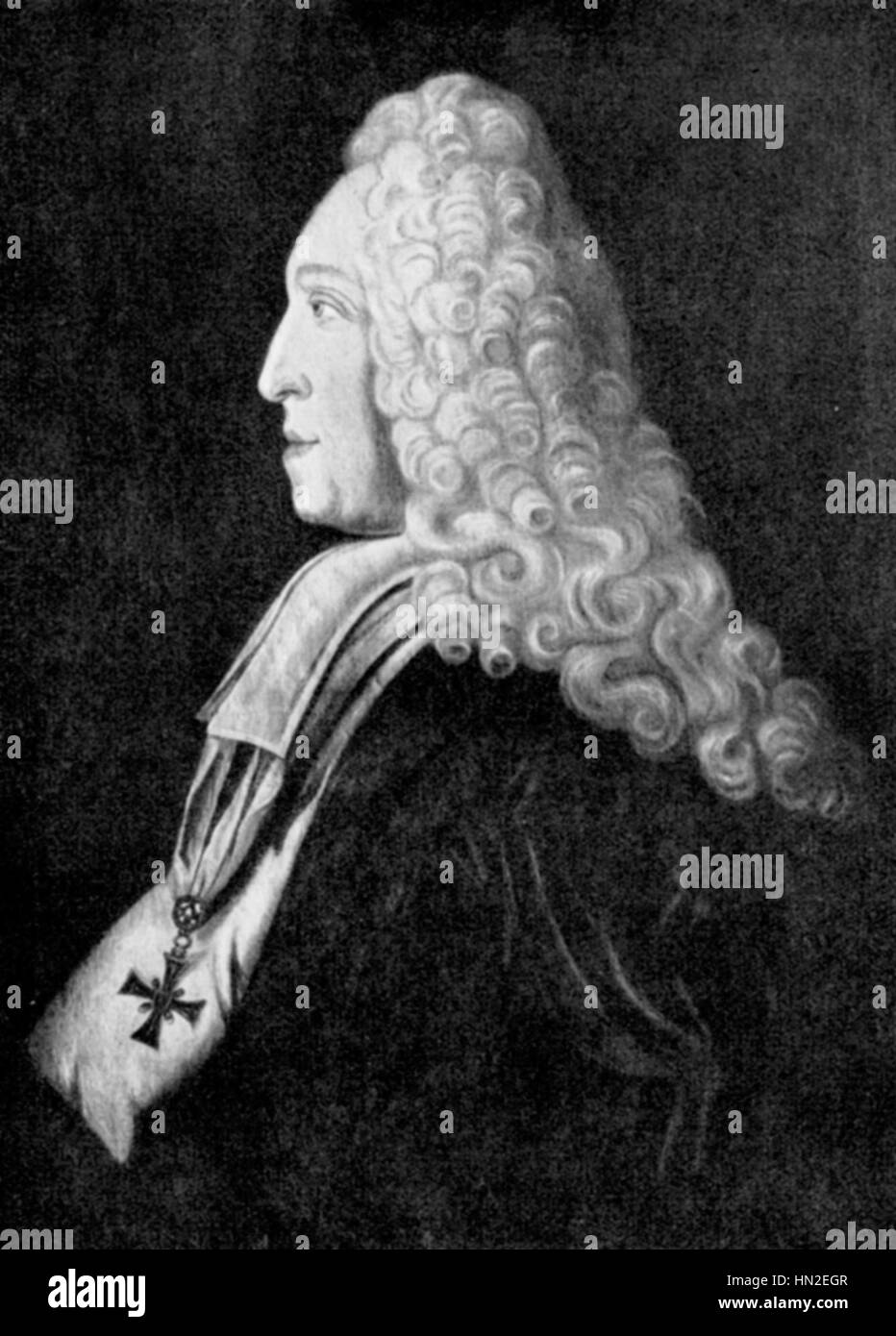 Ludwik Franciszek von Pfalz-Neuburg, una figura di spicco del XVII secolo, è noto per il suo ruolo nella politica europea e la sua influenza nei circoli nobili del Sacro Romano Impero. Foto Stock