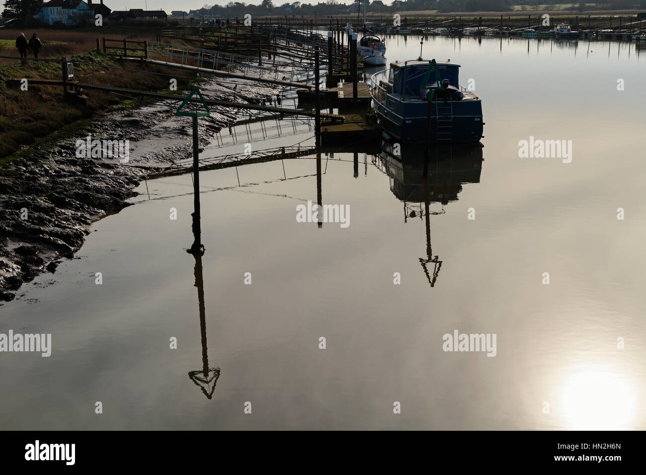 Fiume Blyth, Southwold, Suffolk, Inghilterra, Regno Unito Foto Stock