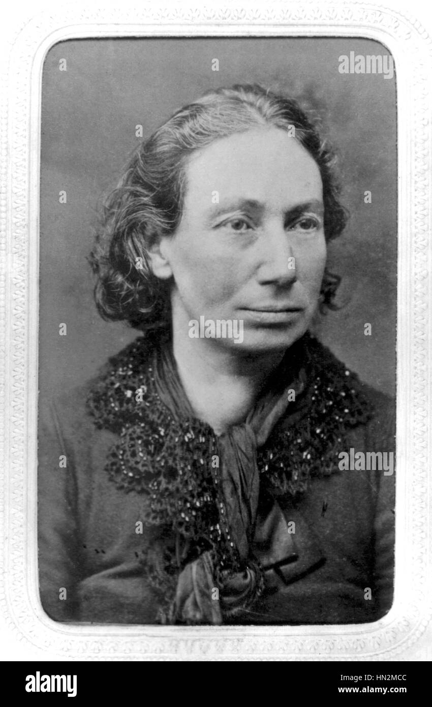 Ritratto di Louise Michel (1830-1905) 1880 - Comune di Parigi Foto Stock