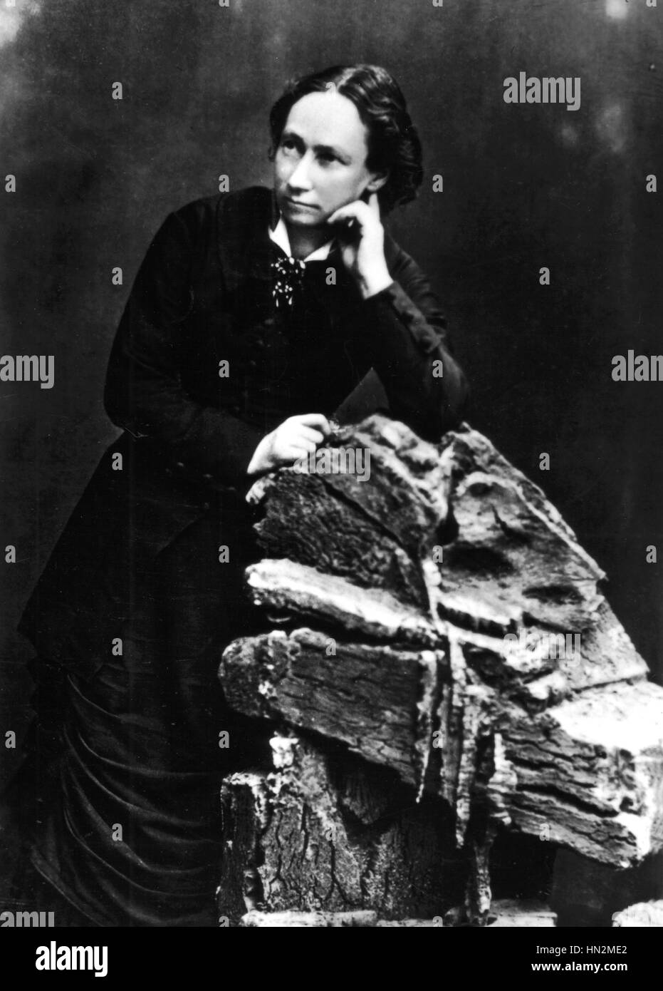 Ritratto di Louise Michel (1830-1905) xix secolo Francia - Comune di Parigi Musee de Saint-Denis Foto Stock