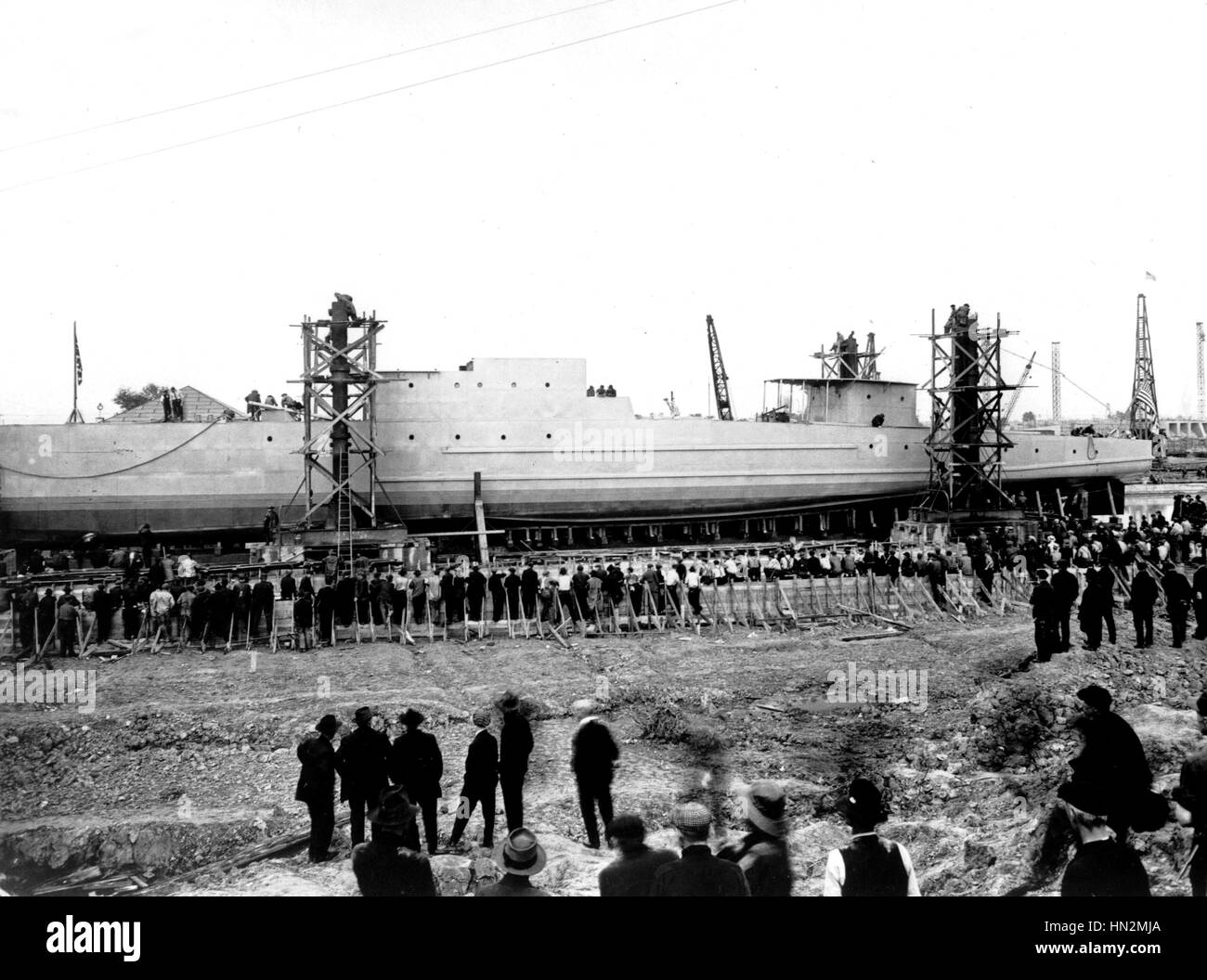Ford Motor Company a Detroit: costruzione di barche 1917-1918 Stati Uniti Washington. Archives nationales Foto Stock