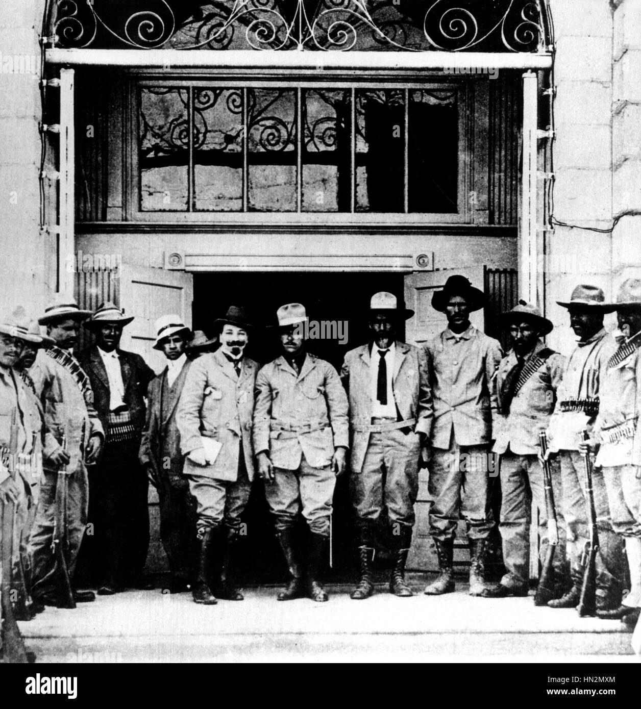 Dopo il 'Casa Gris", la dogana di Ciudad Juarez diventare la sede maderist. Questo è il luogo in cui i trattati di pace era stato firmato con Porfirio Diaz di emissari 1911 Messico Foto Stock