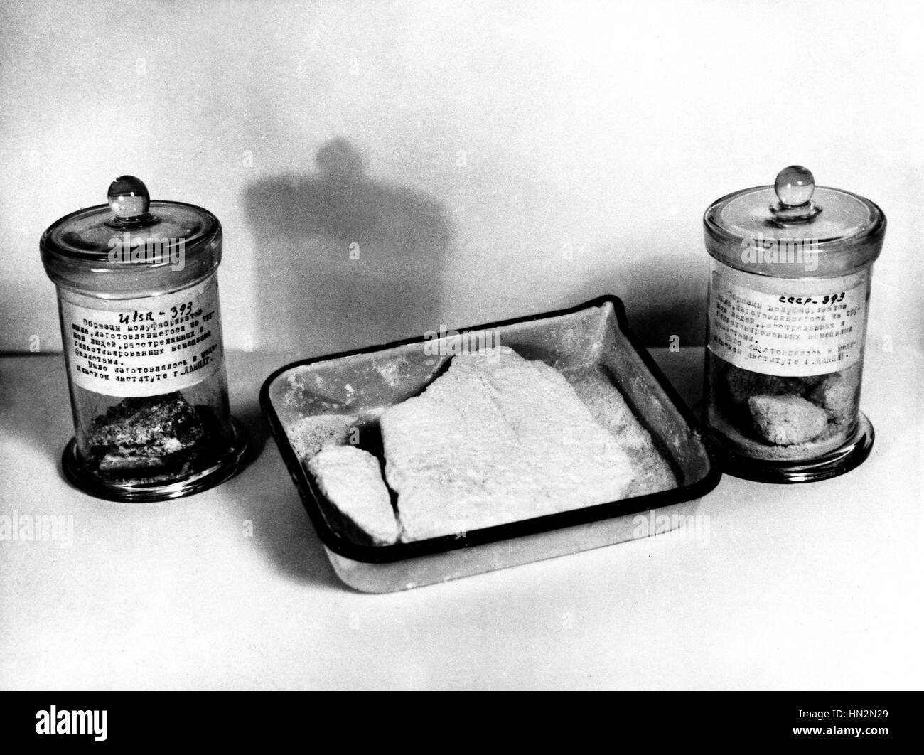 Processo di Norimberga: Sapone realizzato con cadaveri umani uccisi dai nazisti prodotta dall'Danzig Istituto Anatomico, questi saponi sono stati utilizzati come presenta durante il processo di Norimberga del XX secolo la Germania, seconda guerra mondiale la guerra Centre de documentation juive contempor Foto Stock