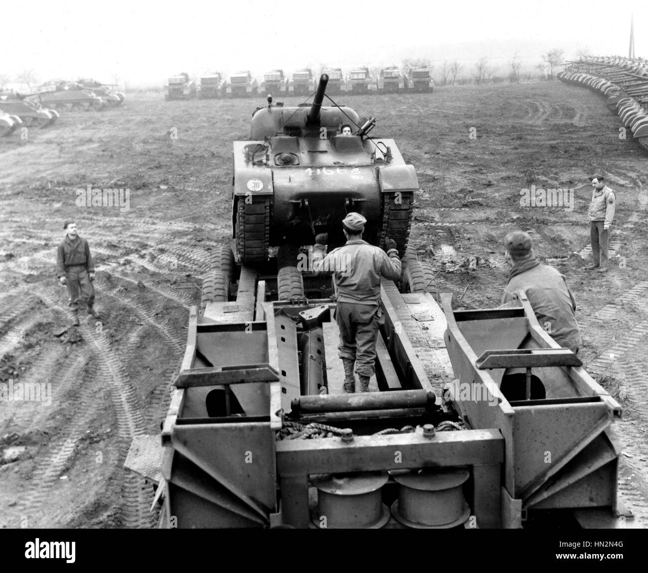 Sbarco in Normandia, truppe americane in Normandia Giugno 1944 Francia, la seconda guerra mondiale la guerra di Washington, la Biblioteca del Congresso Foto Stock