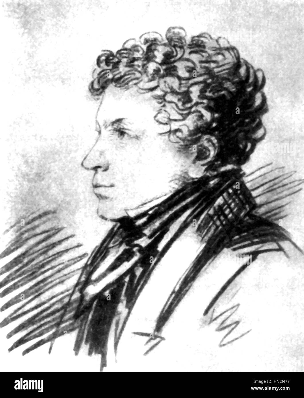 Alexander Pushkin fratello del XIX secolo la Russia Foto Stock