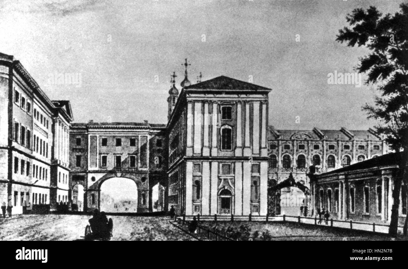 Alexander Pushkin della vita (1799-1837) Carskoe Selo scuola secondaria, dove Pushkin studiato tra 1814 e 1817 del XIX secolo la Russia Foto Stock Alexander Pushkin della vita (1799-1837) Carskoe Selo scuola secondaria, dove Pushkin studiato tra 1814 e 1817 del XIX secolo la Russia Foto Stock