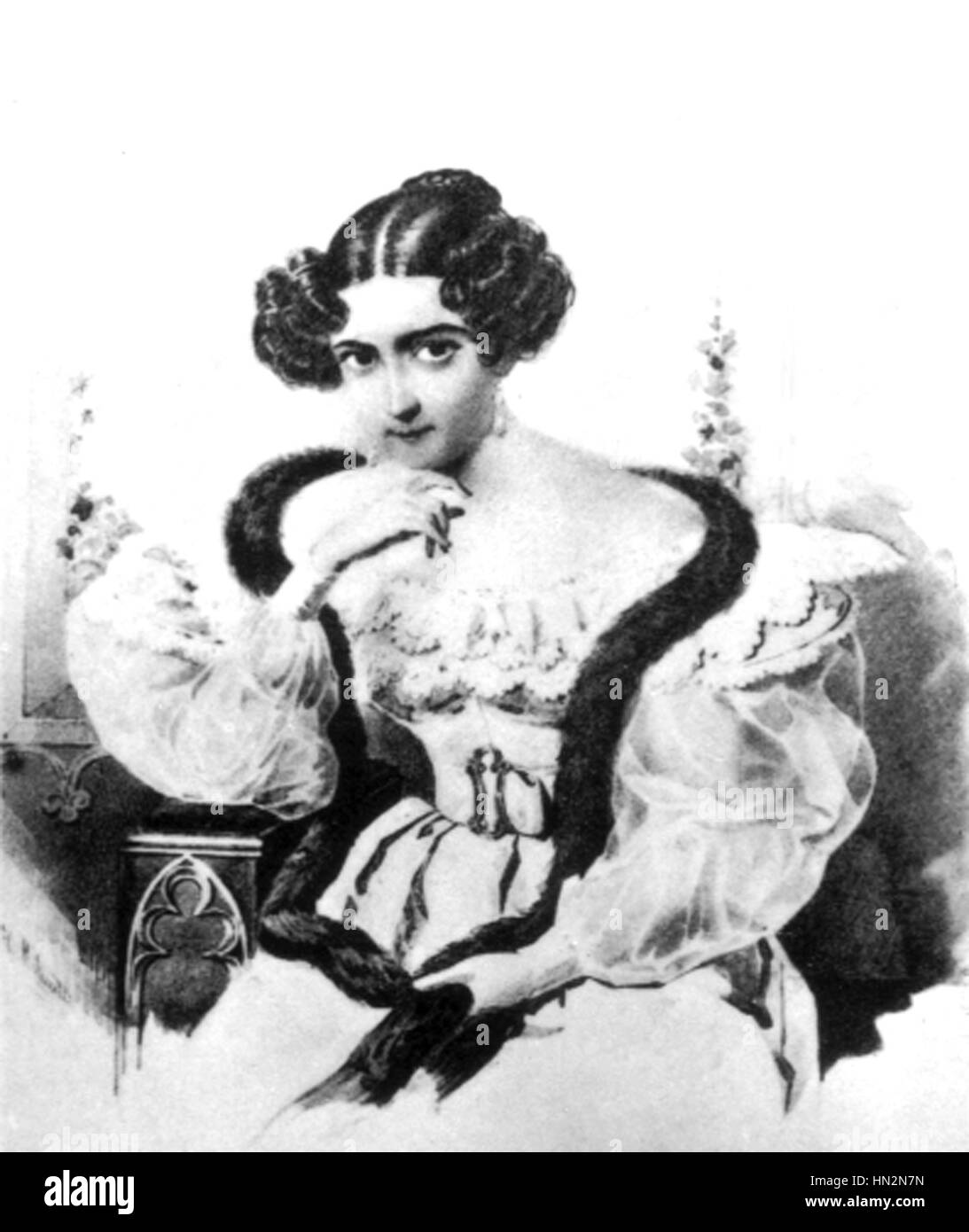 Alexander Pushkin della vita (1799-1837) Ritratto di A.O. Smirnova del XIX secolo la Russia Foto Stock Alexander Pushkin della vita (1799-1837) Ritratto di A.O. Smirnova del XIX secolo la Russia Foto Stock