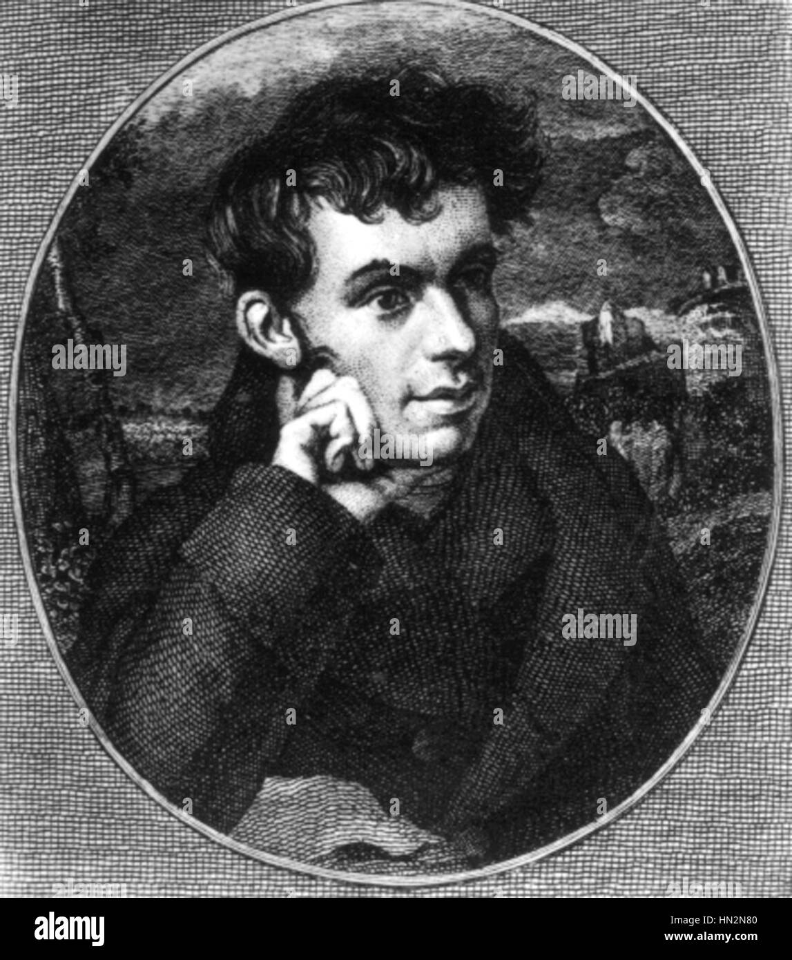 Alexander Pushkin della vita (1799-1837) Ritratto di Joukovsky, Pushkin di angelo custode del XIX secolo la Russia Foto Stock Alexander Pushkin della vita (1799-1837) Ritratto di Joukovsky, Pushkin di angelo custode del XIX secolo la Russia Foto Stock