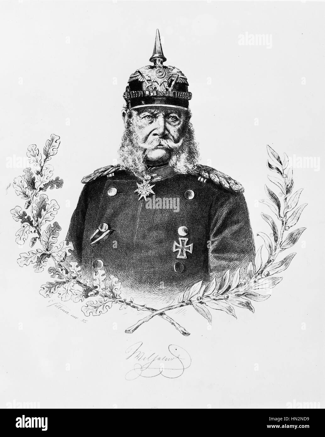 Il Kaiser Guglielmo II da Gellmer xx secolo Germania Foto Stock