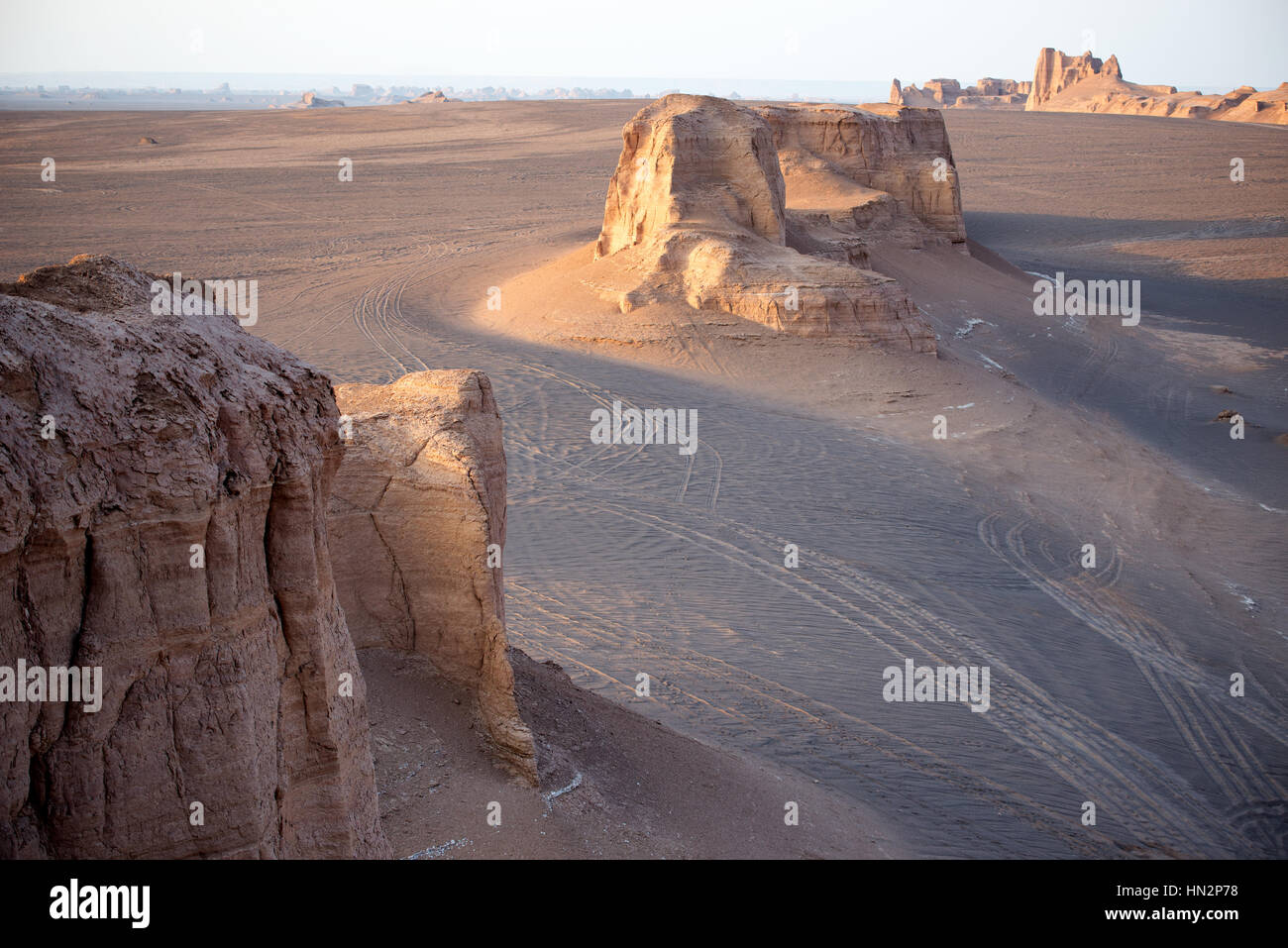 Dasht-e deserto Lut, Kerman provincia, Iran Foto Stock
