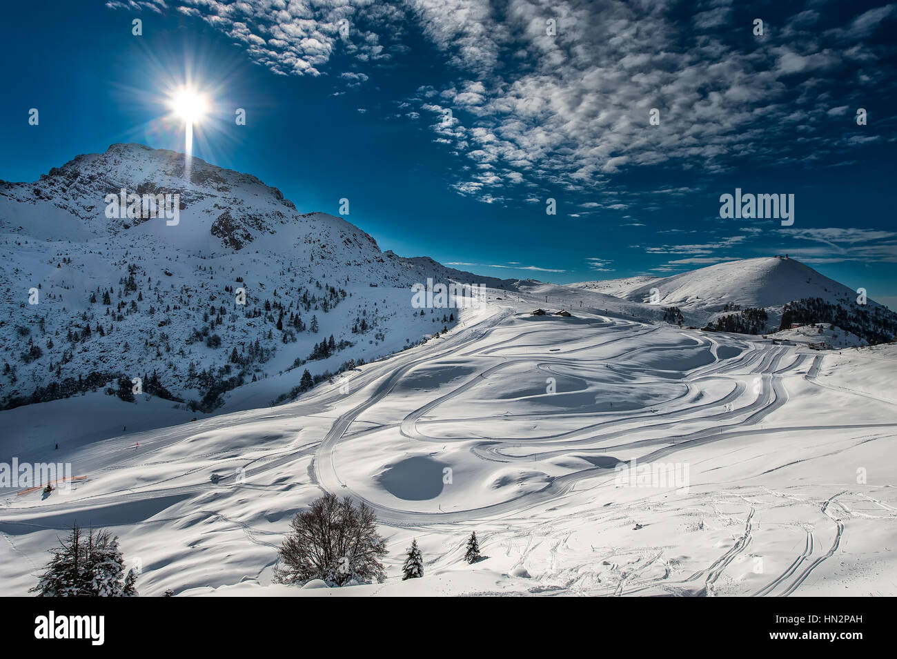 Sci Sci di fondo Foto Stock