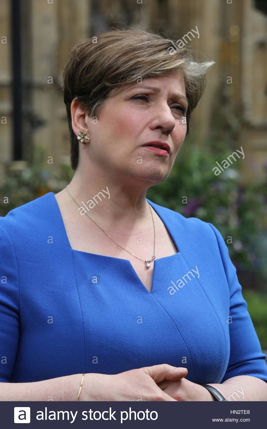 Emily Thornberry, manodopera MP, è stato intervistato da Westminster poco dopo il risultato Brexit Foto Stock