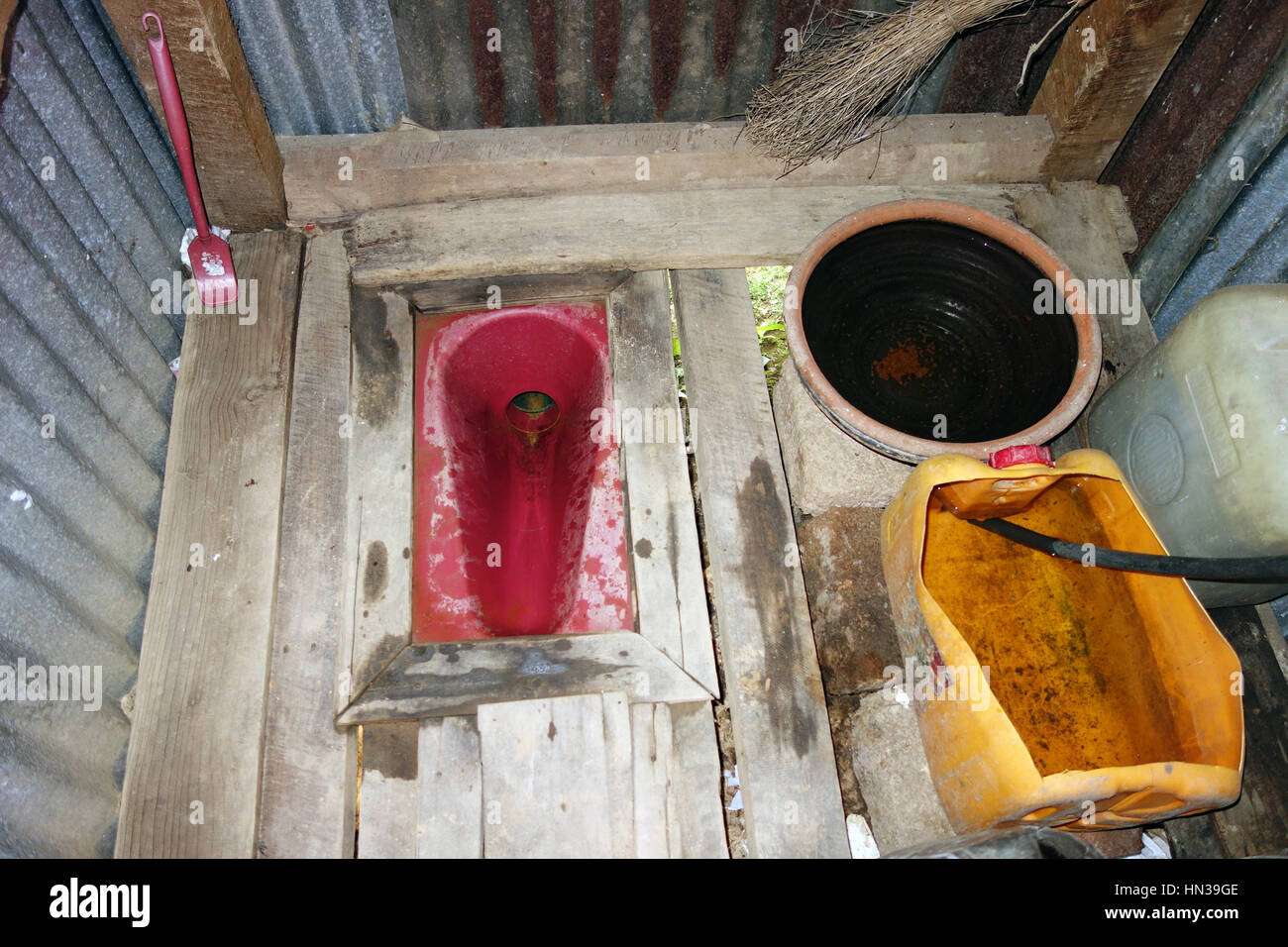 Vecchio Gabinetto nella casa di campagna Foto Stock
