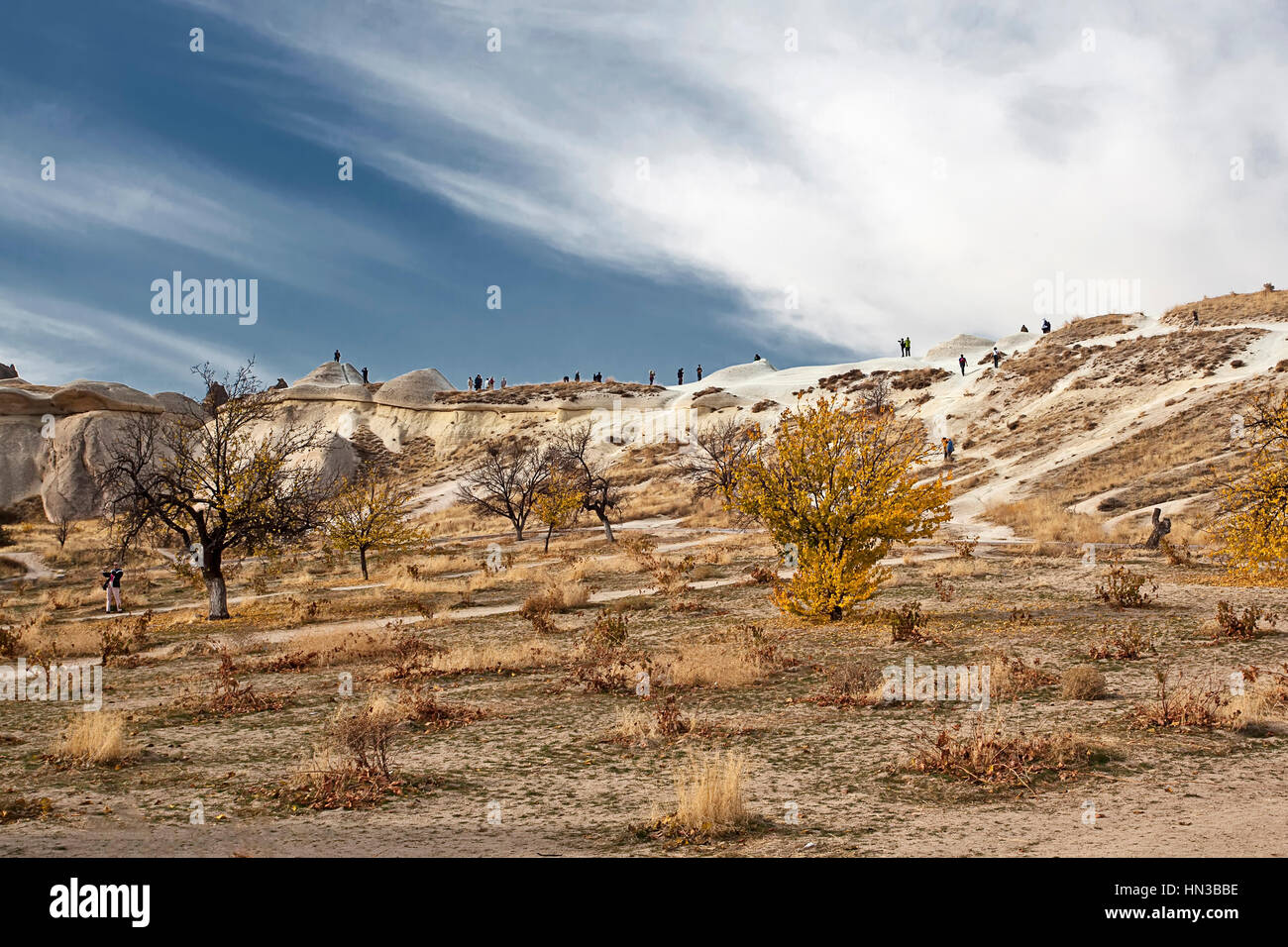 Cappadocia, Turchia - 6 Novembre 2013: formazione di roccia in Cappadocia Turchia Foto Stock