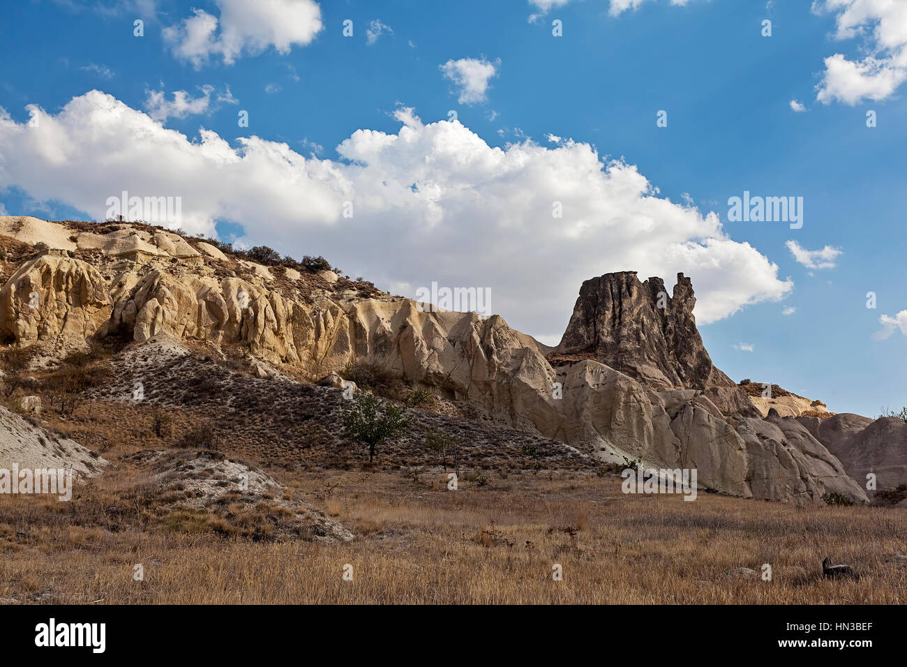 Paesaggio estivo di Cappadocia, Turchia Foto Stock