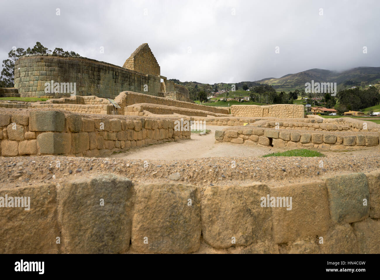 La più grande rovina archeologica dell'Ecuador è Incapirca Foto Stock