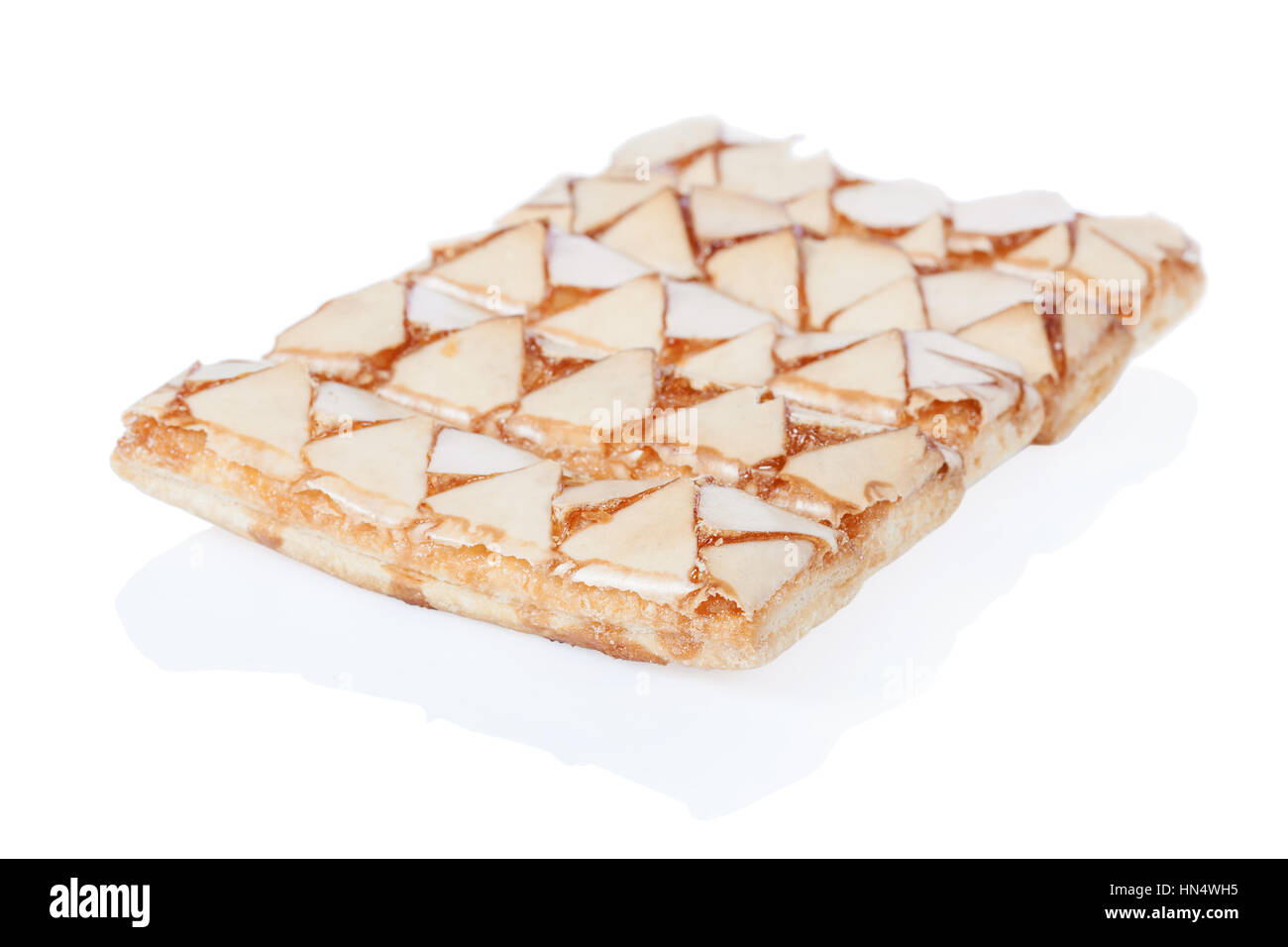 Sfogliatine, un italiano di pasta sfoglia, isolato su sfondo bianco Foto Stock