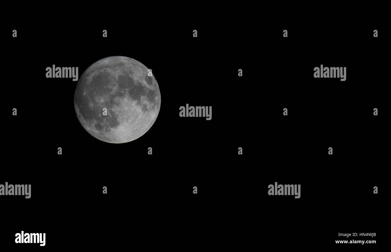Super Luna Foto Stock