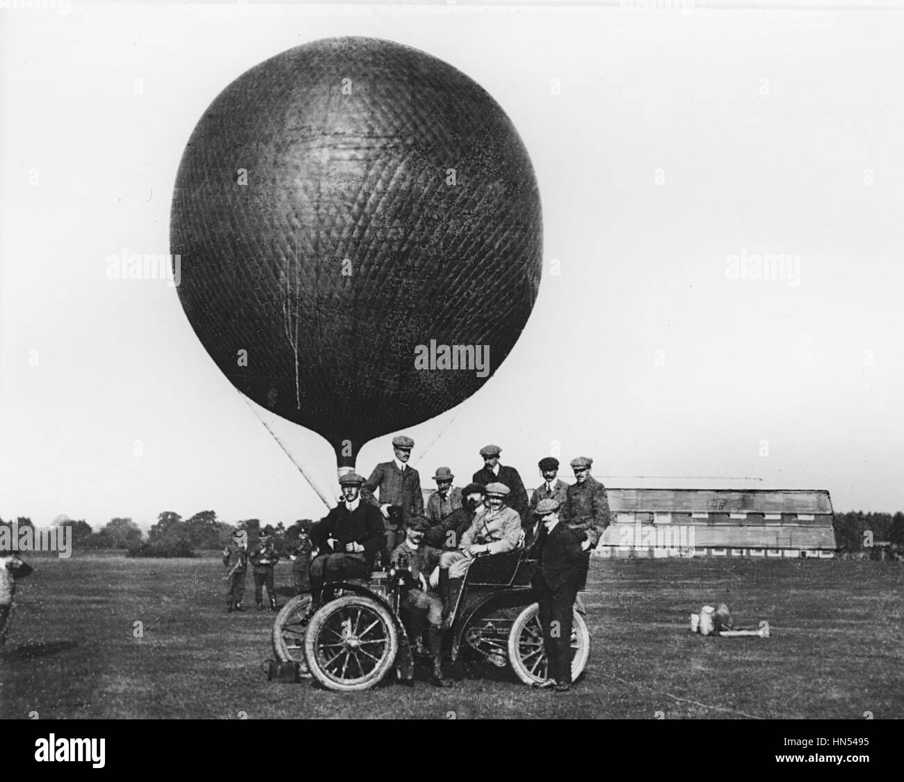 Auto marrone con S.F.Cody Foto Stock