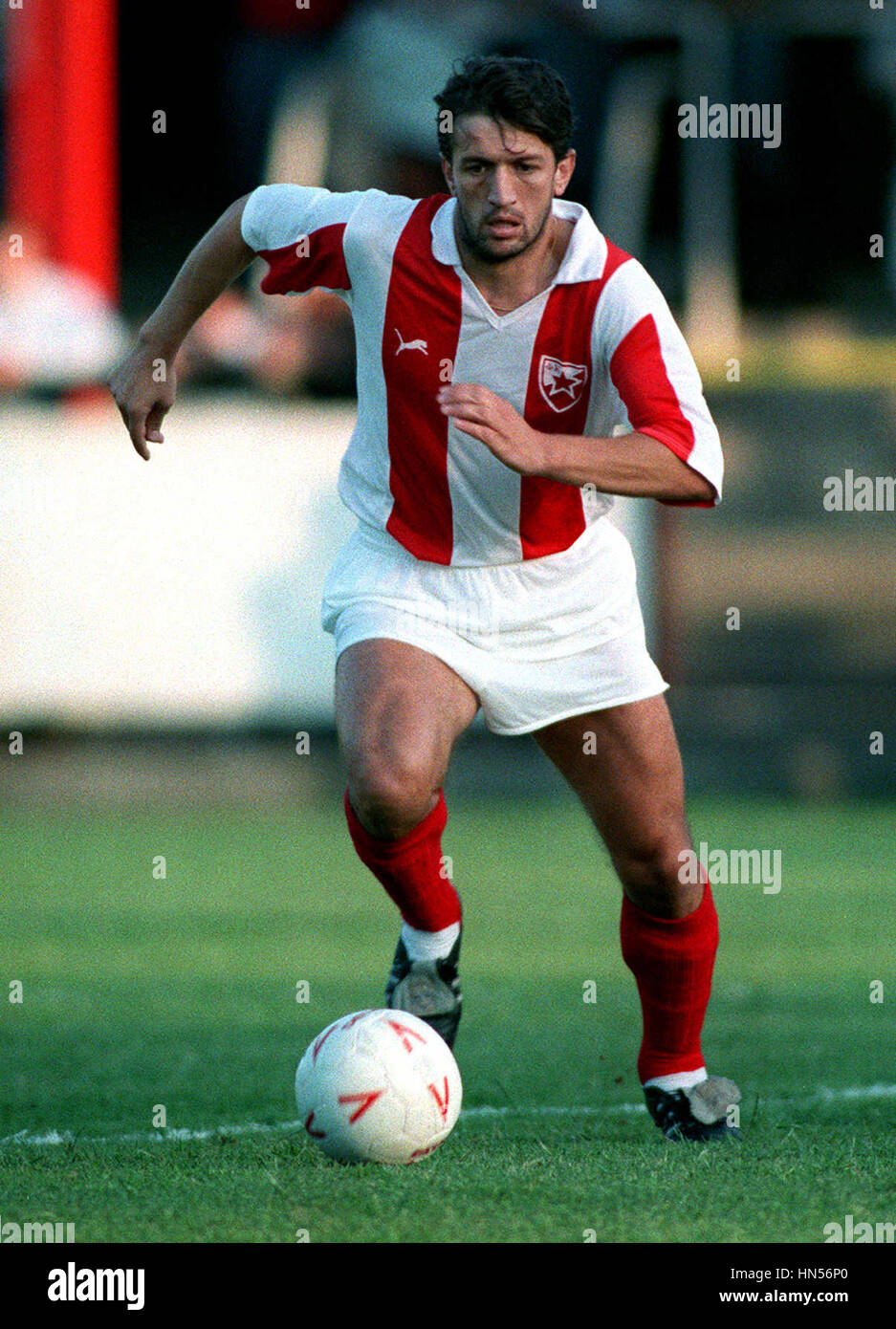 IVICA MOMCILOVIC Stella Rossa Belgrado FC 27 Febbraio 1991 Foto Stock