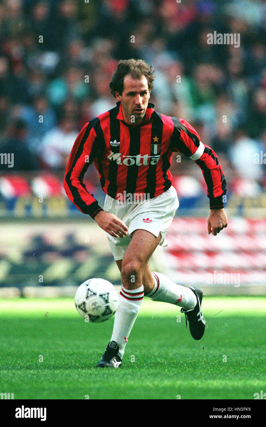 FRANCO BARESI AC Milano 22 Ottobre 1992 Foto Stock