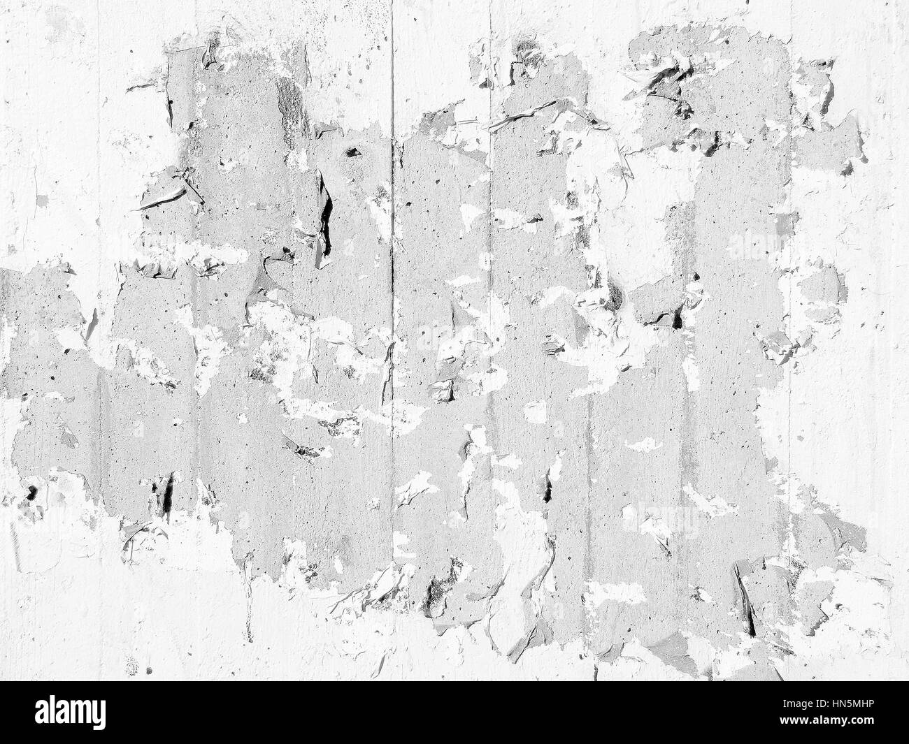 Texture di sfondo di un grungy superficie di cemento bianco con vernice in scaglie Foto Stock