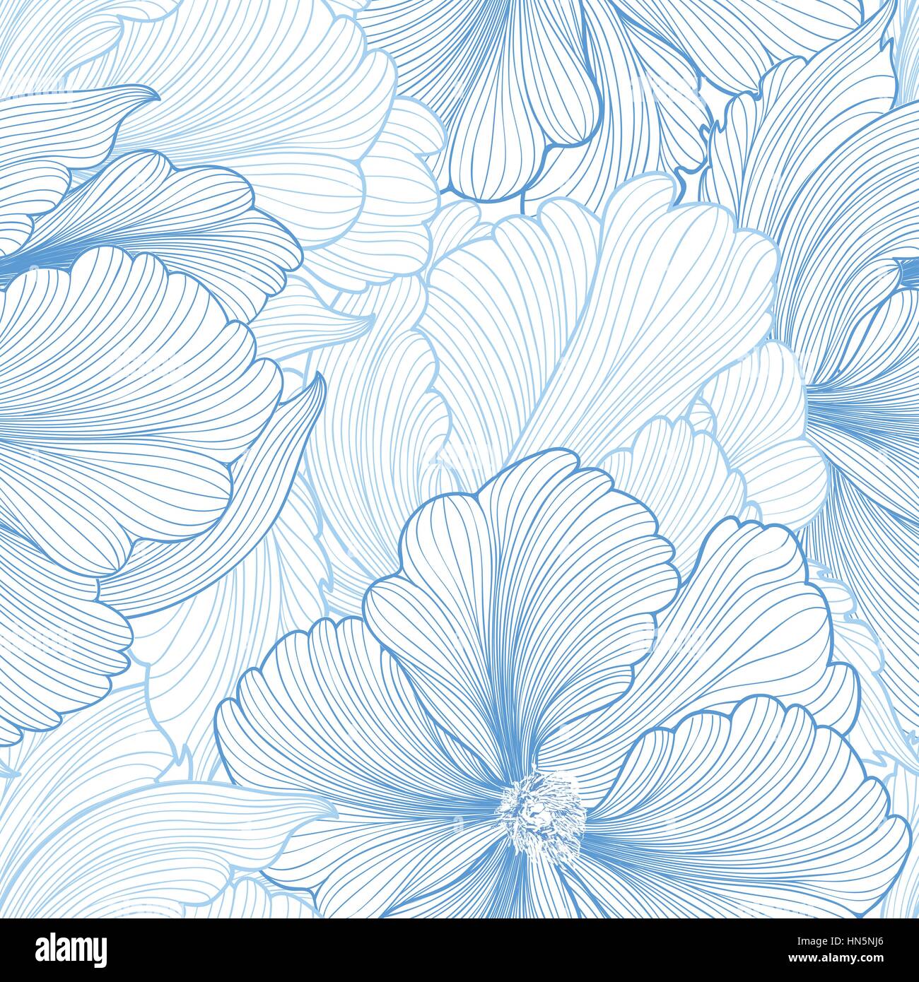 Floral background senza giunture. vector pattern con splendida peonia fiore. dolce fiorire sfondo con colori pastello. seamless pattern possono essere usati i Illustrazione Vettoriale