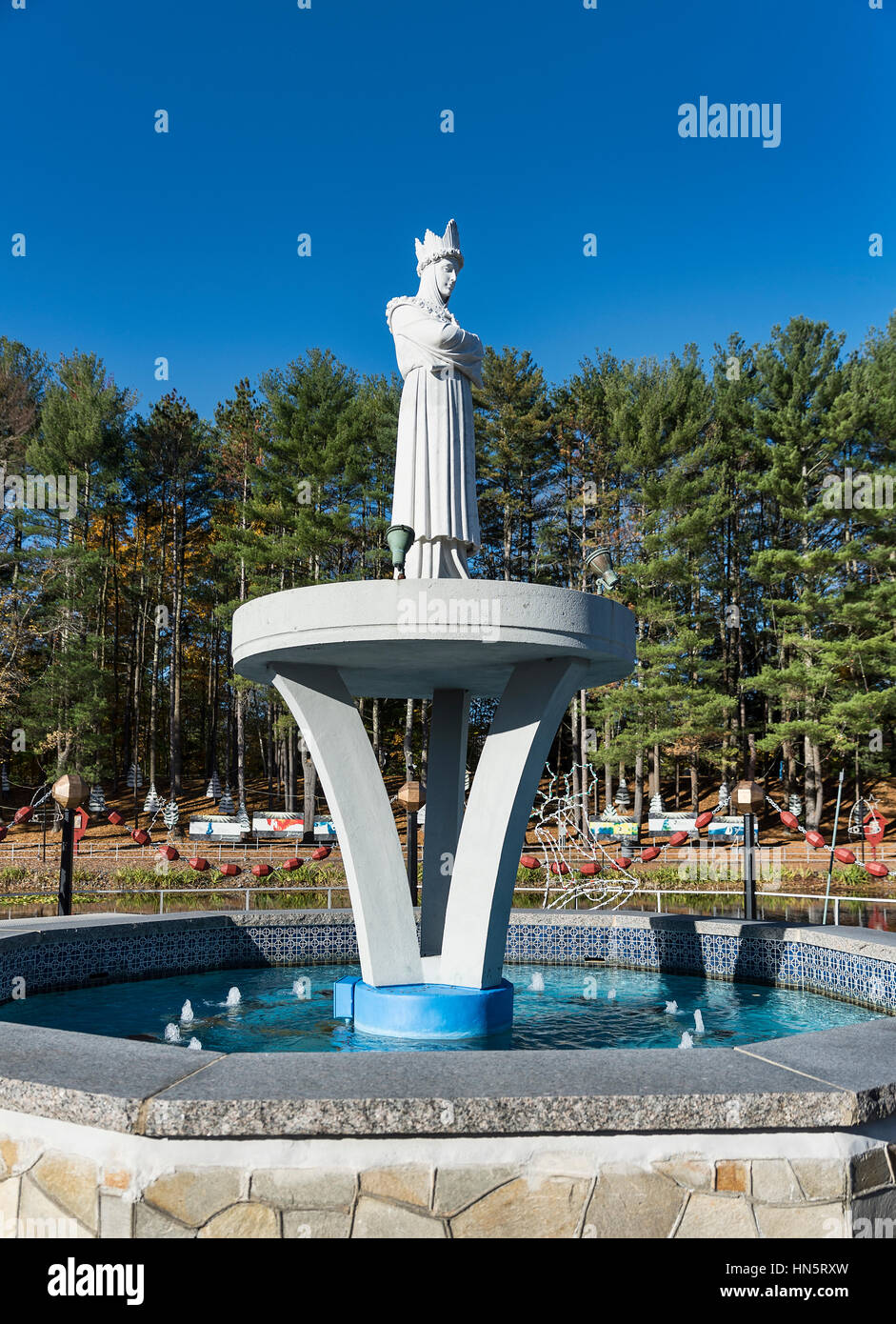 Il Santuario Nazionale di Nostra Signora de La Salette, Attleboro, Massachusetts, STATI UNITI D'AMERICA. Foto Stock